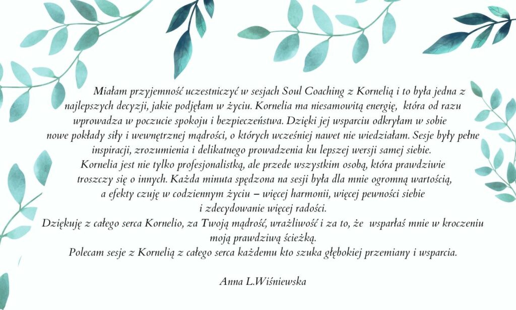 Soul Coaching opinia 1